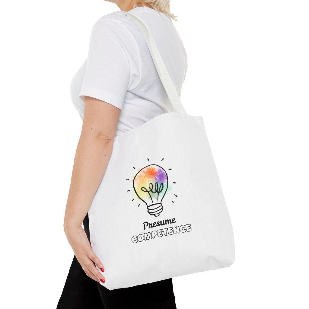 "Presume competence" Tote Bag