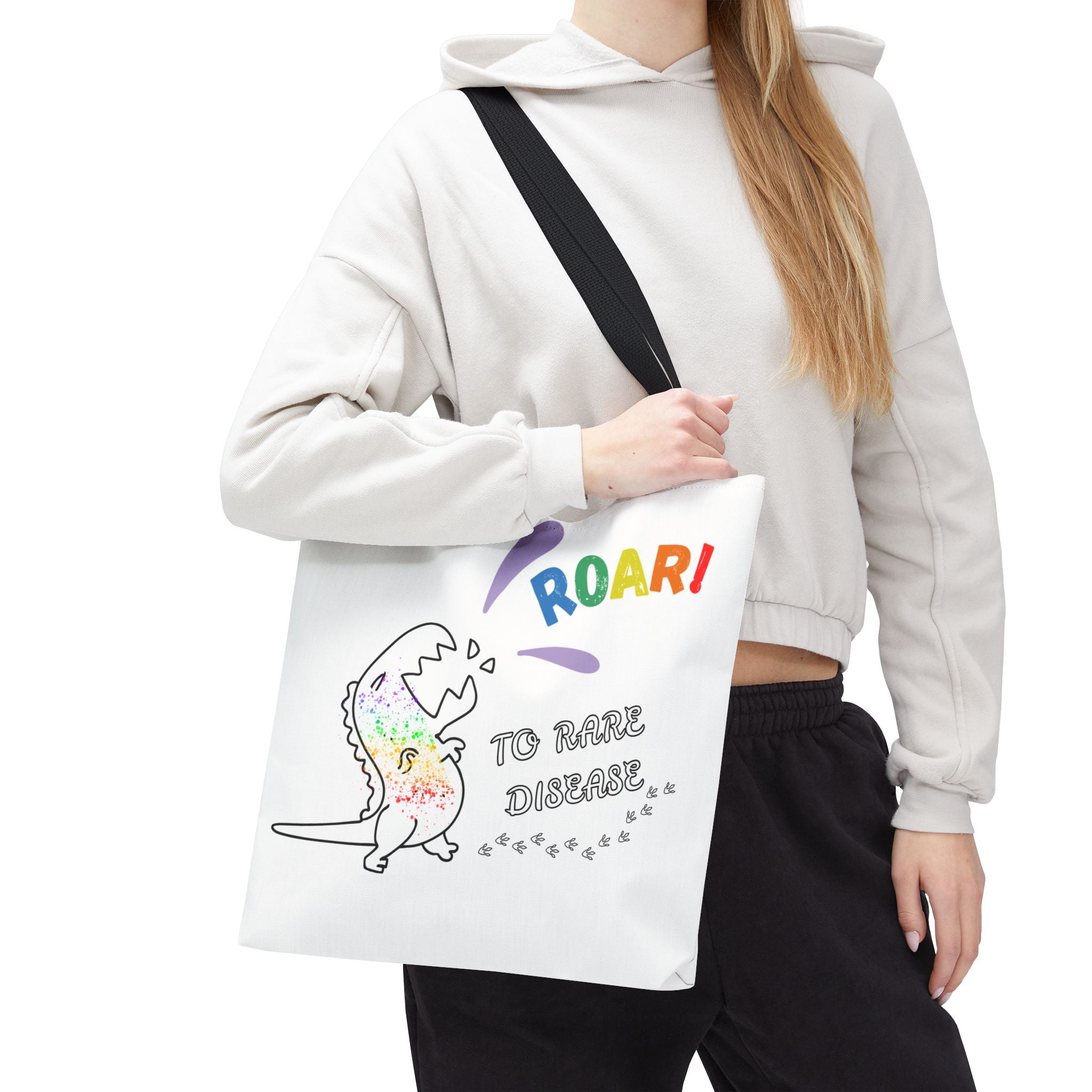 Custom "Roar For Rare Disease" Tote Bag