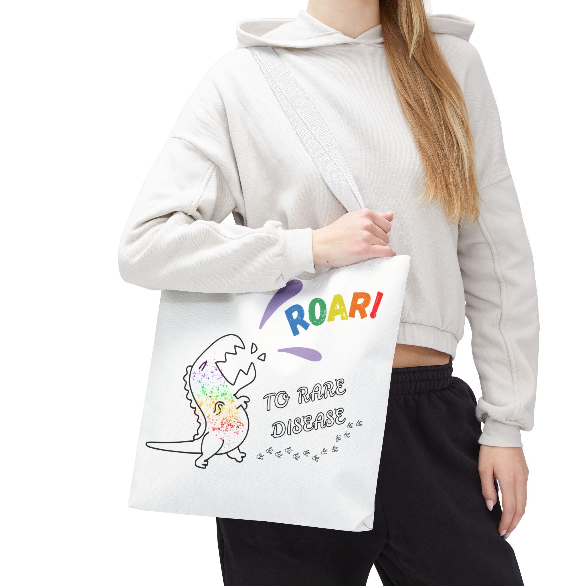 Custom "Roar For Rare Disease" Tote Bag