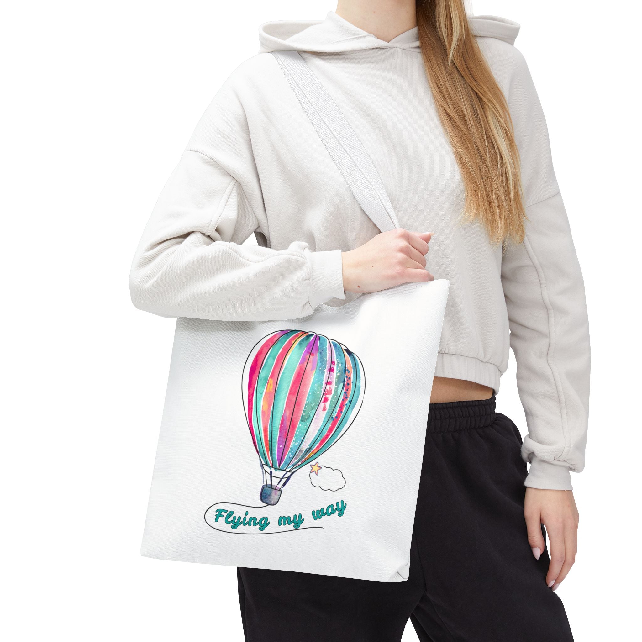 "Flying my way" Balloon Tote Bag