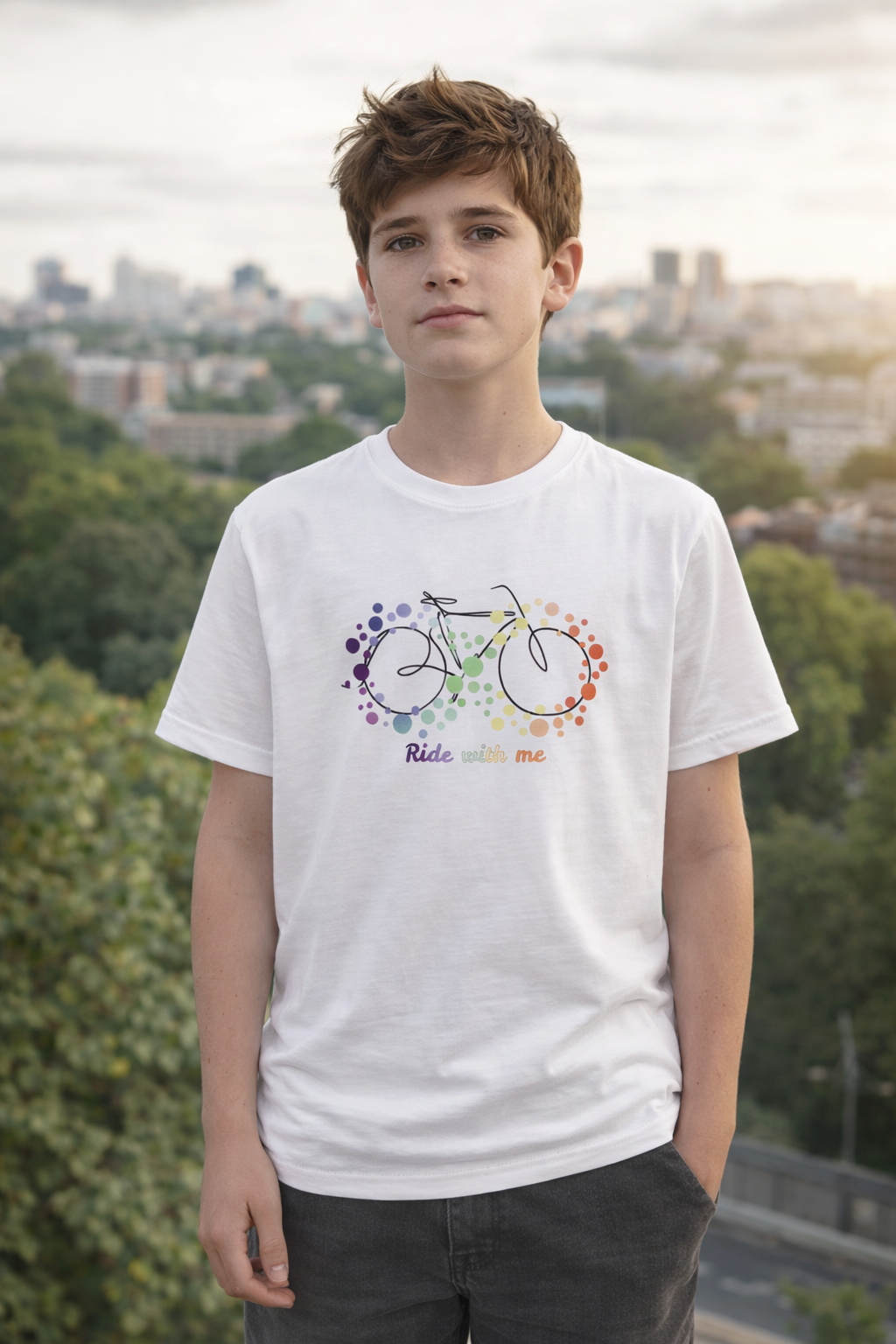 "Ride with me"-Kids T-shirt