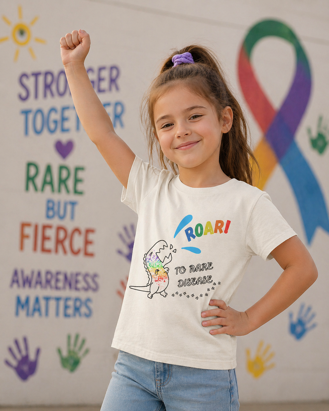 "Roar for rare disease" - Youth Kids T-Shirt