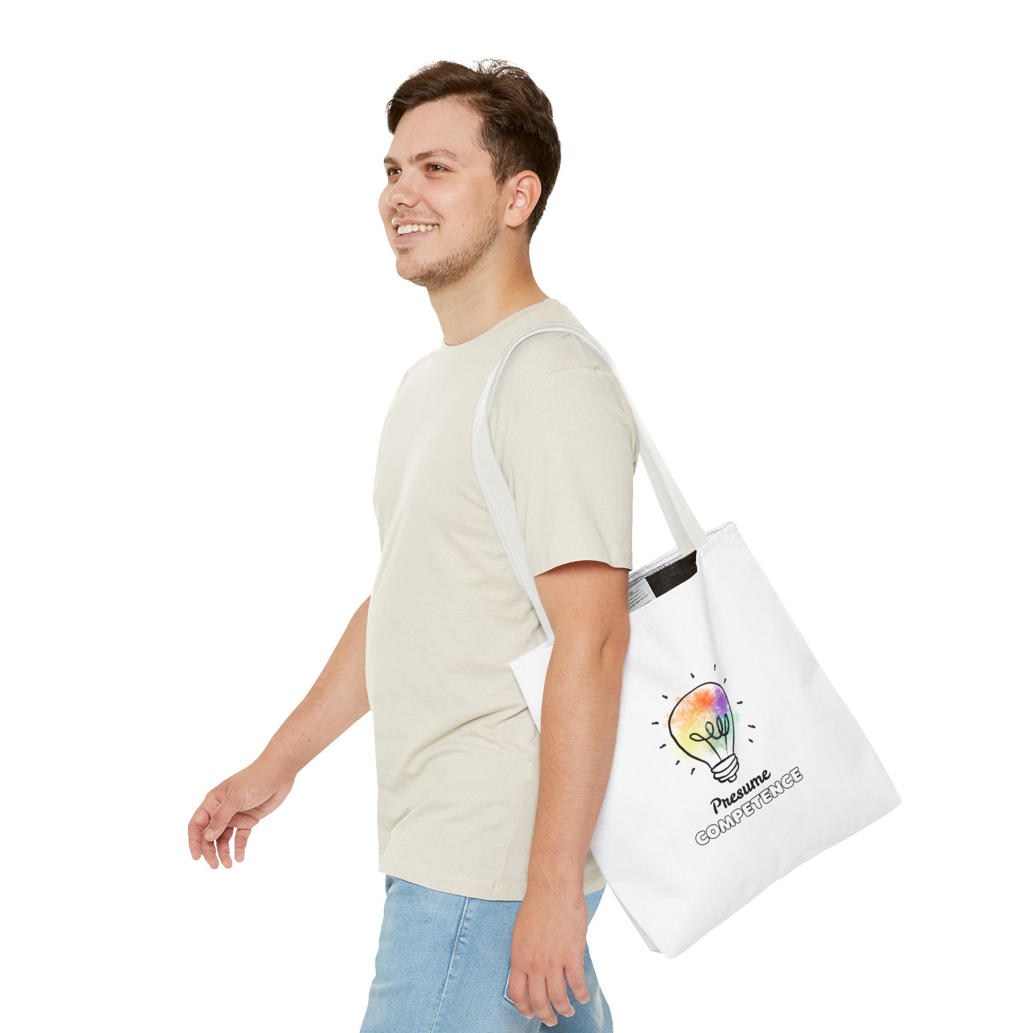 "Presume competence" Tote Bag