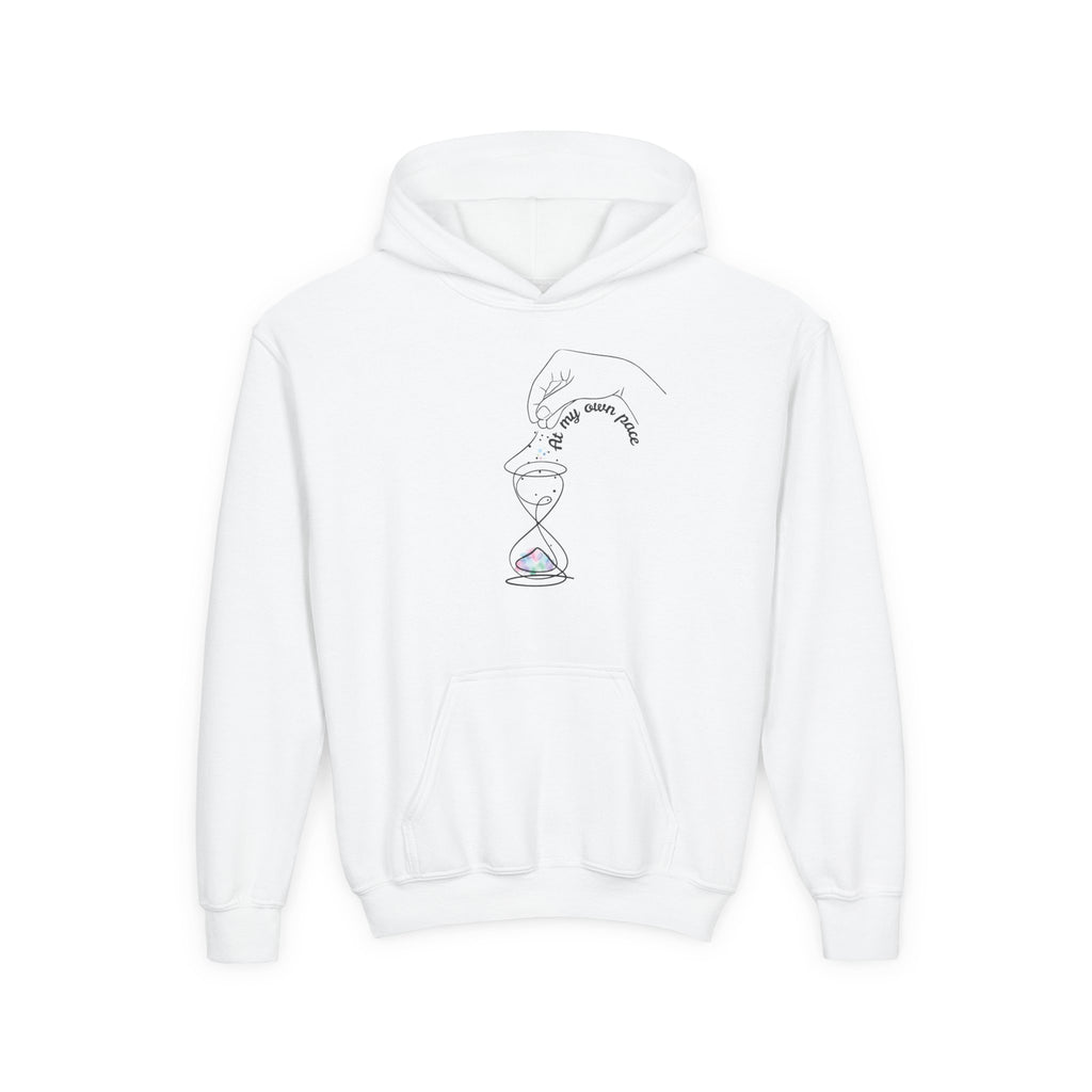 "At my own pace" Youth Heavy Blend Hooded Sweatshirt