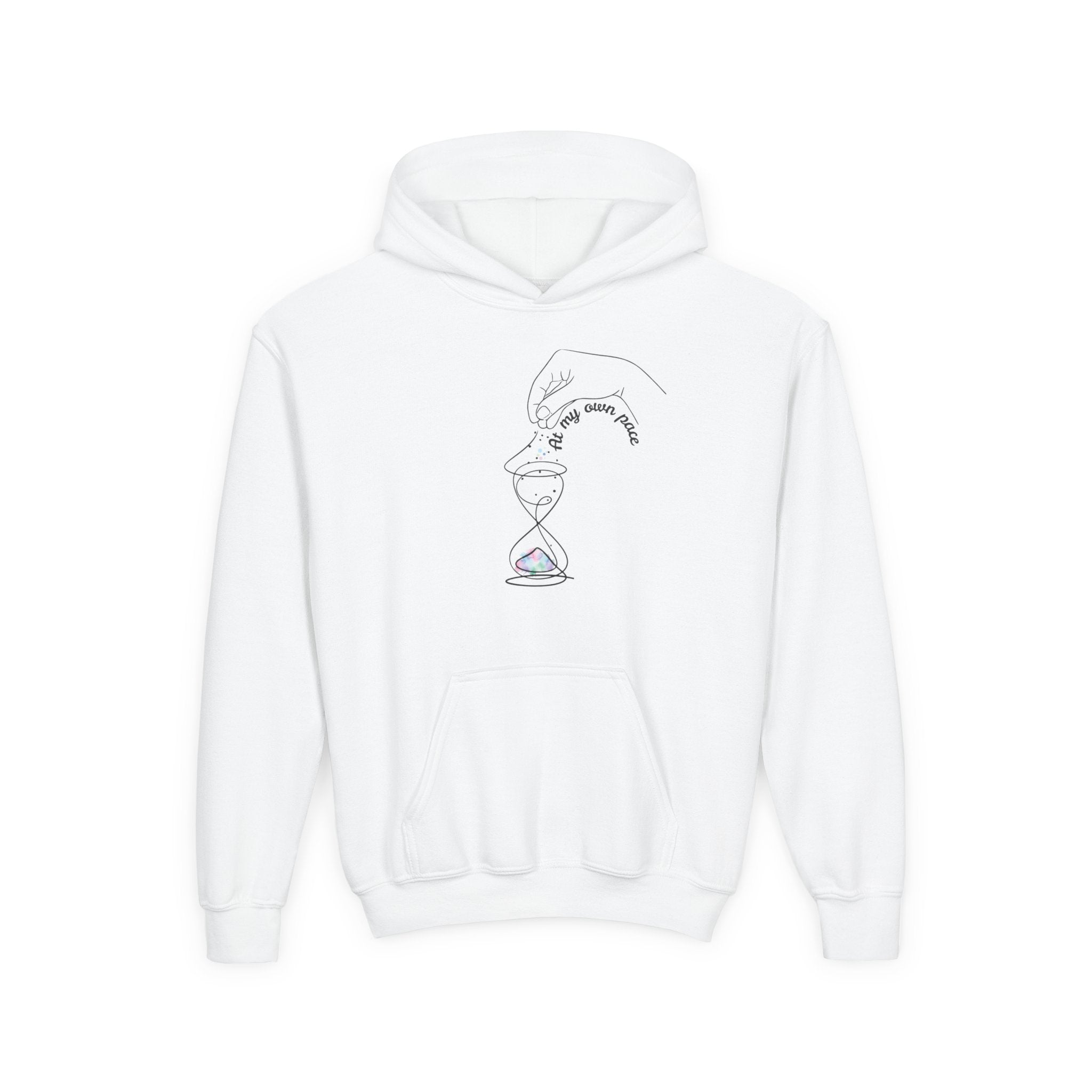 "At my own pace" Youth Heavy Blend Hooded Sweatshirt