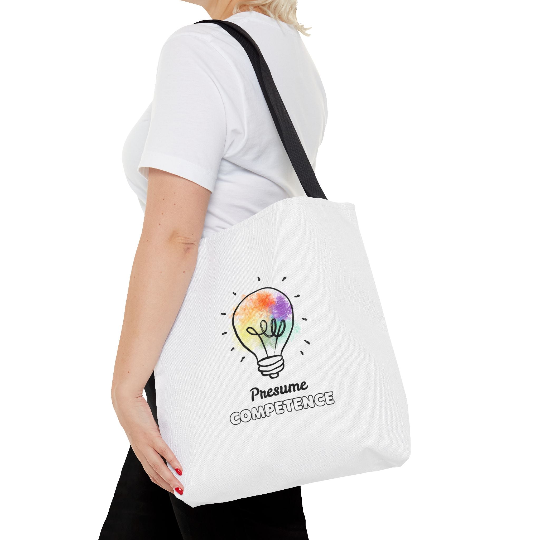 "Presume competence" Tote Bag