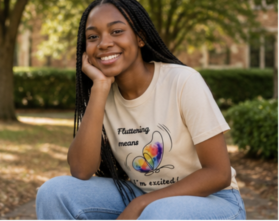 Sensory-Friendly Toddler, Kids & Youth Butterfly T-shirt |Stimming & Flapping Autism Support Tee | Toddler, Kids & Youth Autism Advocacy Shirt